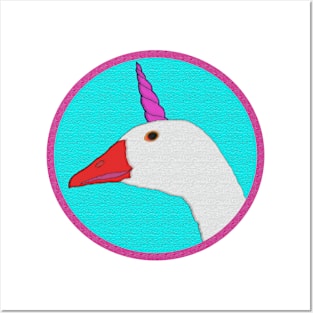 goose unicorn Posters and Art